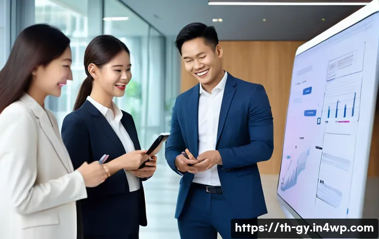 셀프 매니지드 팀의 혁신을 이끄는 방법 - **Prompt:** A vibrant and diverse team of Thai professionals, equally distributed in gender, in thei...